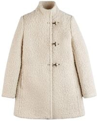 Fay - Virginia Bouclé Stand-Up Collar Coat - Lyst