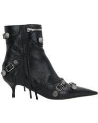 Balenciaga - Cagole Pointed Toe Ankle Boots - Lyst