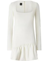 Pinko - Square-Neck Mini Dress - Lyst