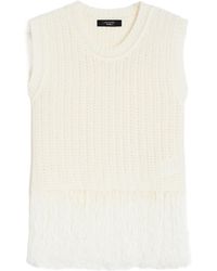 Weekend by Maxmara - Fringed Linen Top - Lyst