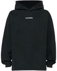 Acne Studios - Logo Printed Oversized Hoodie - Lyst