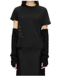 Ann Demeulemeester - Mea Rib-Knit Gauntlets - Lyst