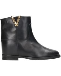 Via Roma 15 - Split Detail Short Boots - Lyst