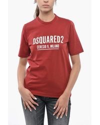 DSquared² - Logo-Print Crew-Neck T-Shirt - Lyst