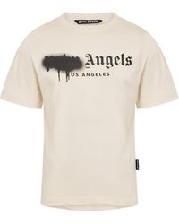 Palm Angels - Logo Crew Neck T-Shirt - Lyst