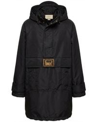 Gucci - Glitter-Logo Hooded Jacket - Lyst
