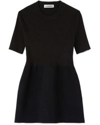 Jil Sander - Short-Sleeve Ribbed-Knit T-Shirt - Lyst