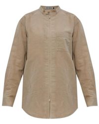 Issey Miyake - Paper-Esque U Button-Up Shirt - Lyst