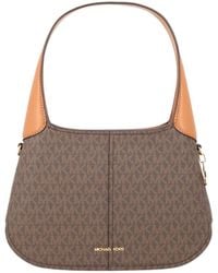 MICHAEL Michael Kors - Alice Small Signature Logo Shoulder Bag - Lyst