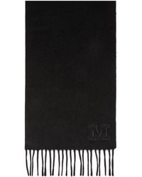 Max Mara - Wkclara Logo Embroidered Fringed Edge Scarf - Lyst