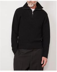 Officine Generale - Zipup Ribbed Knit Jacket - Lyst