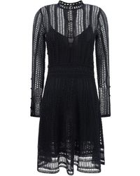 Chloé - Linen Blend Mini Dress - Lyst