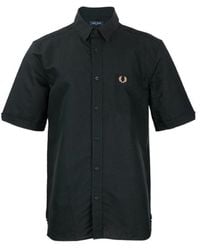 Fred Perry - Wheat Ear Pattern Short-Sleeved Shirt - Lyst