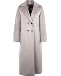 Moorer - Double-Breasted Long Coat - Lyst