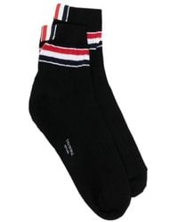 Thom Browne - Striped Rib-Knit Socks - Lyst
