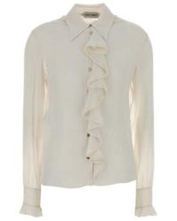 Alberta Ferretti - Ruffled Front Shirt - Lyst