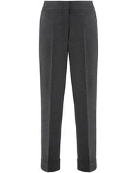 Peserico - Cropped Straight-Leg Pants - Lyst