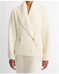 Vince - Wool-Blend Draped Sweater Coat - Lyst