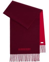 Burberry - Ekd Jacquard Fringed-Edge Scarf - Lyst