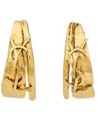 Saint Laurent - Large Cassandre Earrings - Lyst