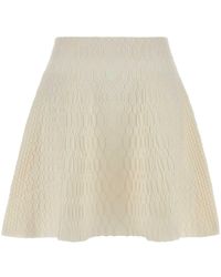 Balmain - Flared Knit Skirt - Lyst