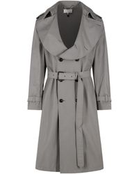 Maison Margiela - Cotton Blend Trench Coat - Lyst