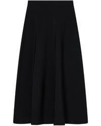 Emporio Armani - Flared Hem A-Line Skirt - Lyst