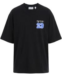 Off-White c/o Virgil Abloh - Logo Printed Crewneck T-Shirt - Lyst