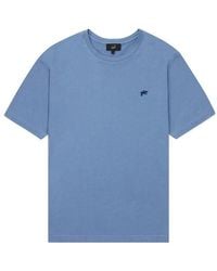 dunhill - Round Neck Embroidered T-Shirt - Lyst