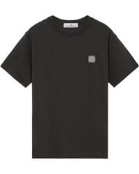 Stone Island - Logo Patch Crewneck T-Shirt - Lyst