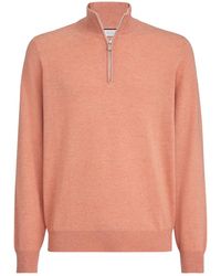 Brunello Cucinelli - Half-Zip Cashmere Sweater - Lyst