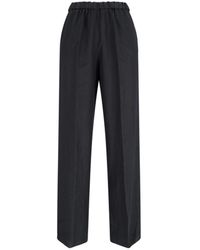 Aspesi - Elasticated Straight-Leg Trousers - Lyst