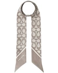 COACH - Pointed Silk Scarf - Lyst