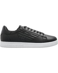 EA7 - Logo-Printed Lace-Up Sneakers - Lyst