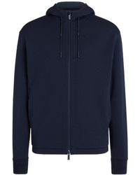 ZEGNA - Zip-Up Drawstring Hoodie - Lyst