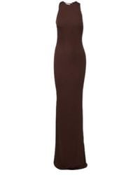 De La Vali - Maha Beaded Open-Back Jersey Gown - Lyst