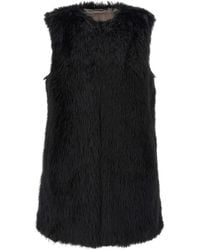 Herno - Faux-Fur Sleeveless Gilet - Lyst