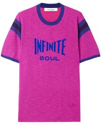 Wales Bonner - Soul Flocked Cotton-Blend T-Shirt - Lyst