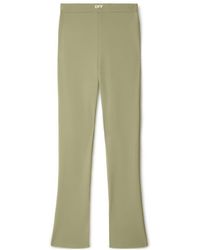 Off-White c/o Virgil Abloh - Logo-Print Bootcut Leggings - Lyst