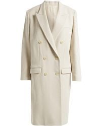 Isabel Marant - Solid Color Double-Breasted Coat - Lyst