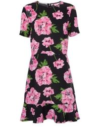 Stella McCartney - Iconic Floral Ruffled Silk Minidress - Lyst