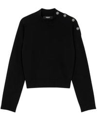 Versace - Stand-Up Neck Knitted Jumper - Lyst