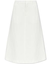 Ami Paris - Ami Long A-Line Tailored Skirt - Lyst