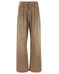 R13 - Tan Damon Pleated Jeans - Lyst