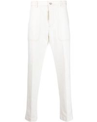 Peserico - Straight-Leg Stretch-Cotton Trousers - Lyst