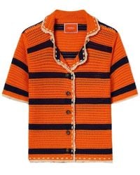 La DoubleJ - Chemise En Crochet Cerere À Rayures - Lyst