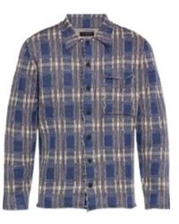 AllSaints - Solmar Frayed Check Shirt - Lyst