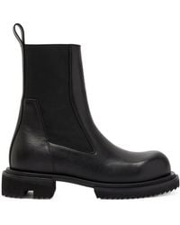 Rick Owens - Beatle Gabe Leather Ankle Boots - Lyst