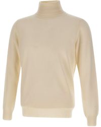 Kangra Cashmere - Kangra Ribbed Turtleneck Knitted Sweater - Lyst