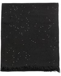 Brunello Cucinelli - Sequin-Embellished Frayed Scarf - Lyst